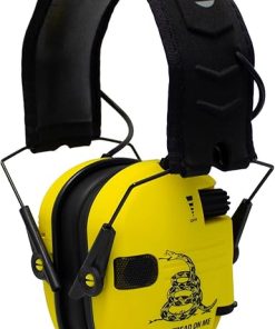 Walker’s Razor Shooting Muffs (Don’t Tread On Me, Yellow) with OTG Shooting Glasses Kit Bundle (2 Items) 2