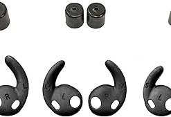 Walker's 25 NRR Replacement Tips & Fins Pack for Silencer 2.0 Rechargeable Shooting Hunting Hearing Protection Earbuds | 3 Pairs of Tips, 3 Pairs of Fins - S/M/L