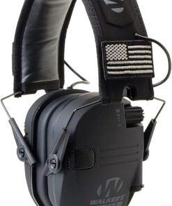 Walker’s Razor Slim Electronic Hearing Protection ULTIMATE RANGE BUNDLE, Black Patriot (6 Items) 2