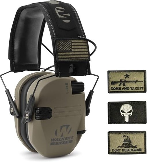 Walker's Razor Slim Patriot Electronic Ear Muffs Flat Dark Earth - Image 2