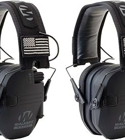 Walkers GWPRSEMPAT Razor Patriot Electronic Earmuff 23 dB Black - 2 Pack