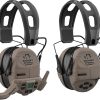 Walker’s Razor Digital Ear Muffs (Raid Kryptek) with Walkie-Talkie, Hearing Protection Case, Belt Clip Holder, Shooting Glasses and Cleaning Cloth (2-Pack) Bundle (7 Items) 3