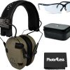 Walker’s Razor Slim Shooting Earmuffs -Take America Back Series (Trump 2024) Bundle with Tactical/Hunting Walkie Talkie Attachment, Glasses, Hearing Protection Case, and Cleaning Cloth (4 Items) 3