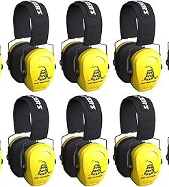 Walker's Razor Slim Passive Earmuffs, Don't Tread On Me (10 Pack) Bundle (10 Items)