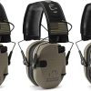 Walker’s Razor Shooting Muffs (Don’t Tread On Me Yellow, 2-Pack) Bundle with Walkie Talkie (2-Pack), Shooting Glasses (2-Pack), and Cleaning Cloth (2-Pack) (8 Items) 3