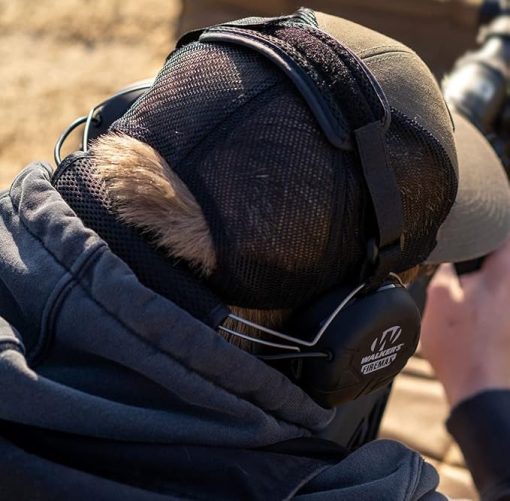 Walker's Rechargeable Lightweight Shooting Hunting Range Electronic Slim Low Profile Hearing Protection FireMax Earmuffs - Image 2