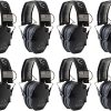 Walker’s Razor Slim Ultra Low Profile Compact Design Adjustable Range Shooting Hunting Hearing Protection Electronic Earmuffs (MultiCam Camo Gray) 8-Pack 4