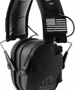 Walker's GWP-RSEMPAT Razor Slim Electronic Muff - Black Patriot