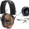 Walkers Razor Slim Electronic Shooting Range Earmuffs (Teal) with Case and Glasses Bundle (3 Items) 4