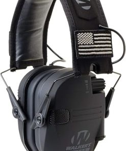 Walker’s Razor Slim Electronic Shooting Muffs 3-Pack, Black America Patch (3 Items) 2