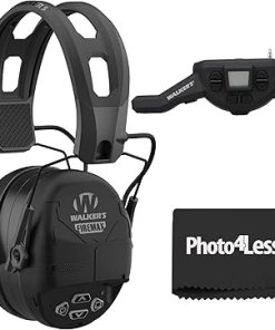 Walker's Rechargeable Lightweight Range Electronic Slim Firemax Digital Muff Earmuffs Bundle FireMax Muff Walkie Talkie