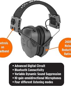 Walker’s XCEL 500BT Digital Electronic Muff and Protective Case Bundle 2